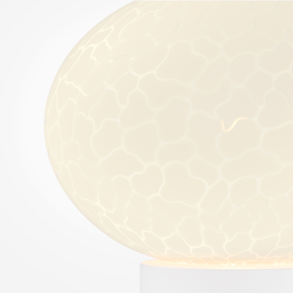 Lampe à Poser Boule Opaline Spume Ø 20 cm Lampe à Poser Boule Opaline Spume Ø 20 cm