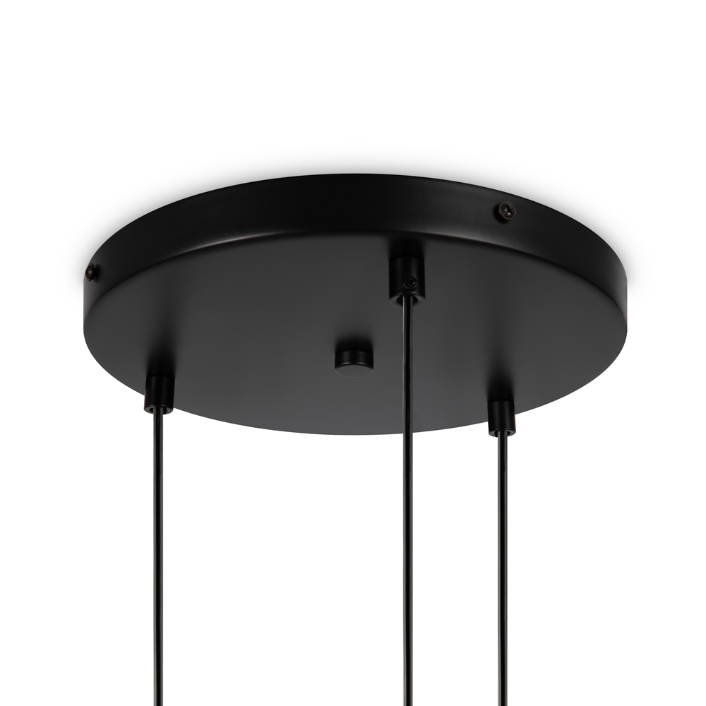 Suspension Basic Form — Trio de Globes suspension basic form 3 tetes noir