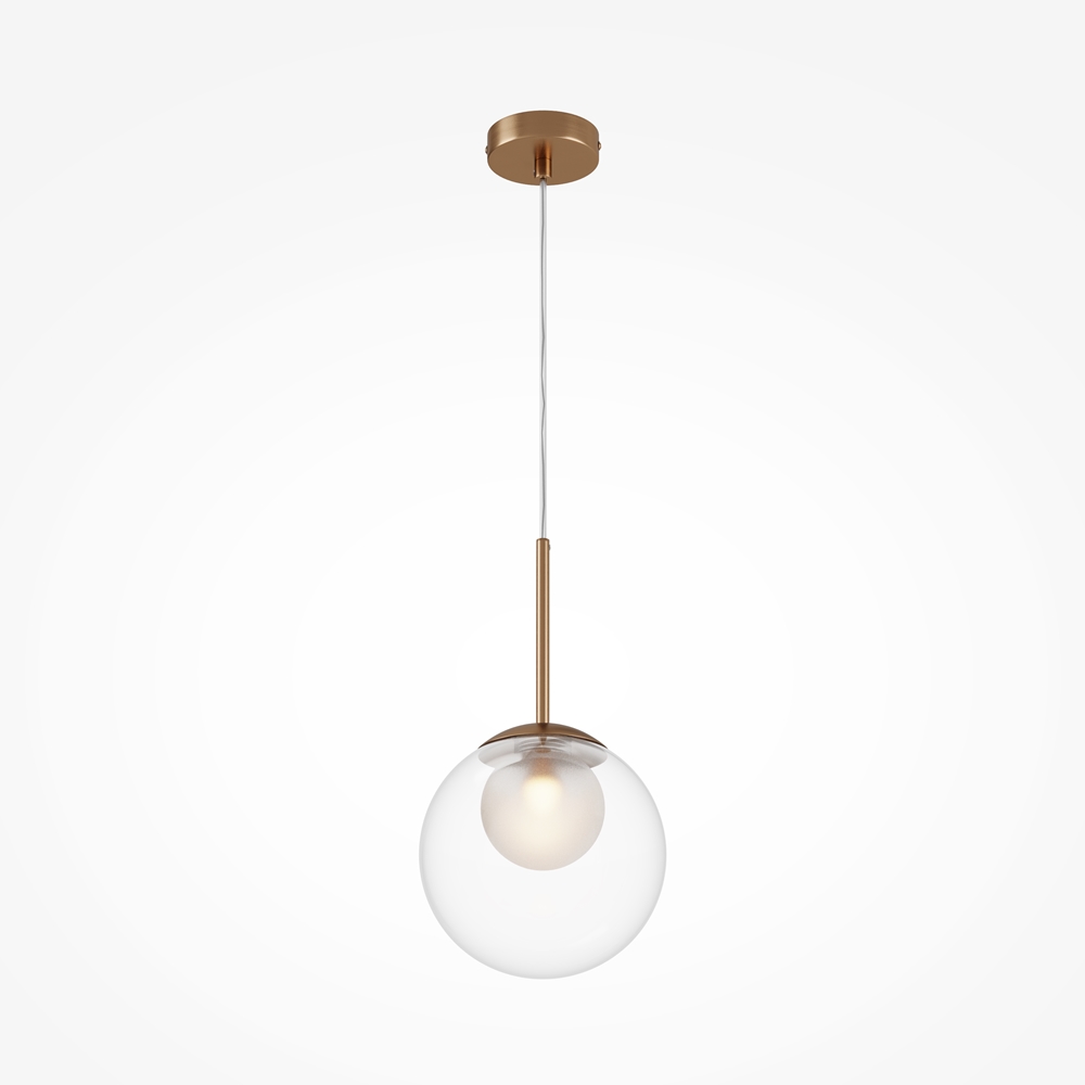Suspension Basic Form — Globe Verre Soufflé Doré suspension basic form or 200mm