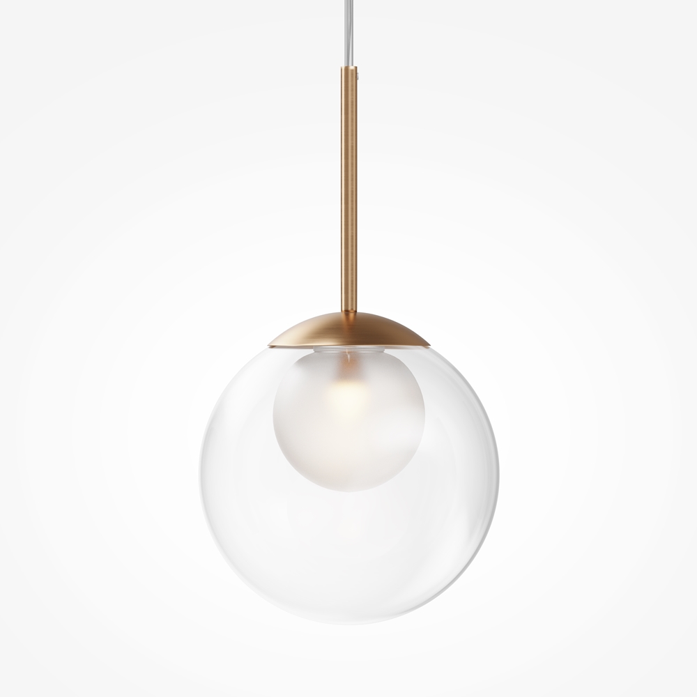 Suspension Basic Form — Globe Verre Soufflé Doré suspension basic form or 200mm