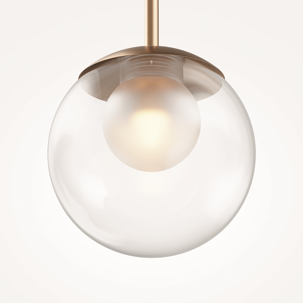 Suspension Basic Form — Globe Verre Soufflé Doré suspension globe verre soufflé doré