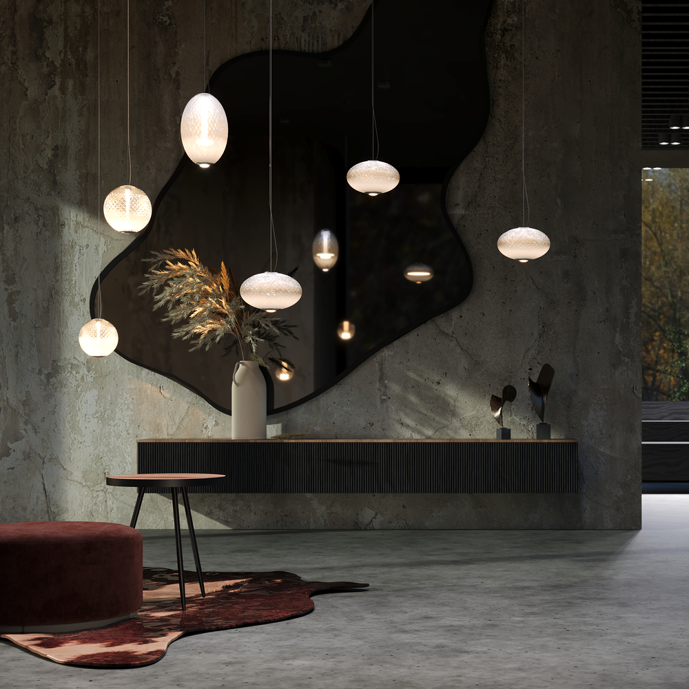 Suspension Bruma — Cylindre Verre Chromé suspension cylindre verre chromé