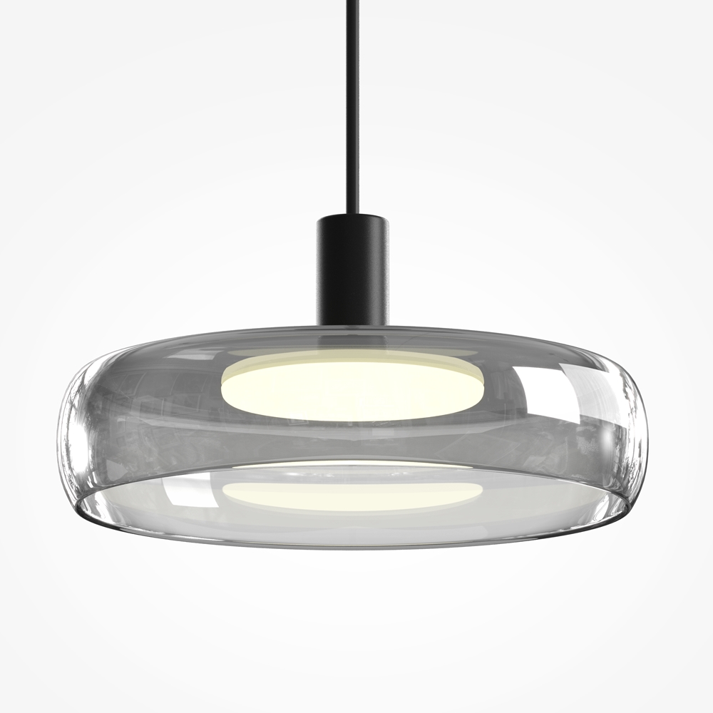 suspension float disque verre fume
