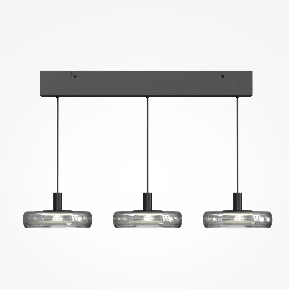 suspension float triple disques verre fume