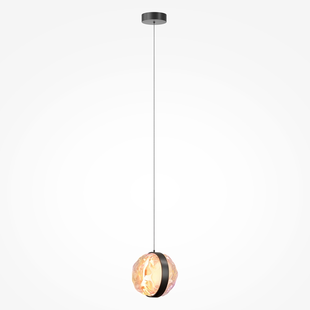 suspension globe fumé