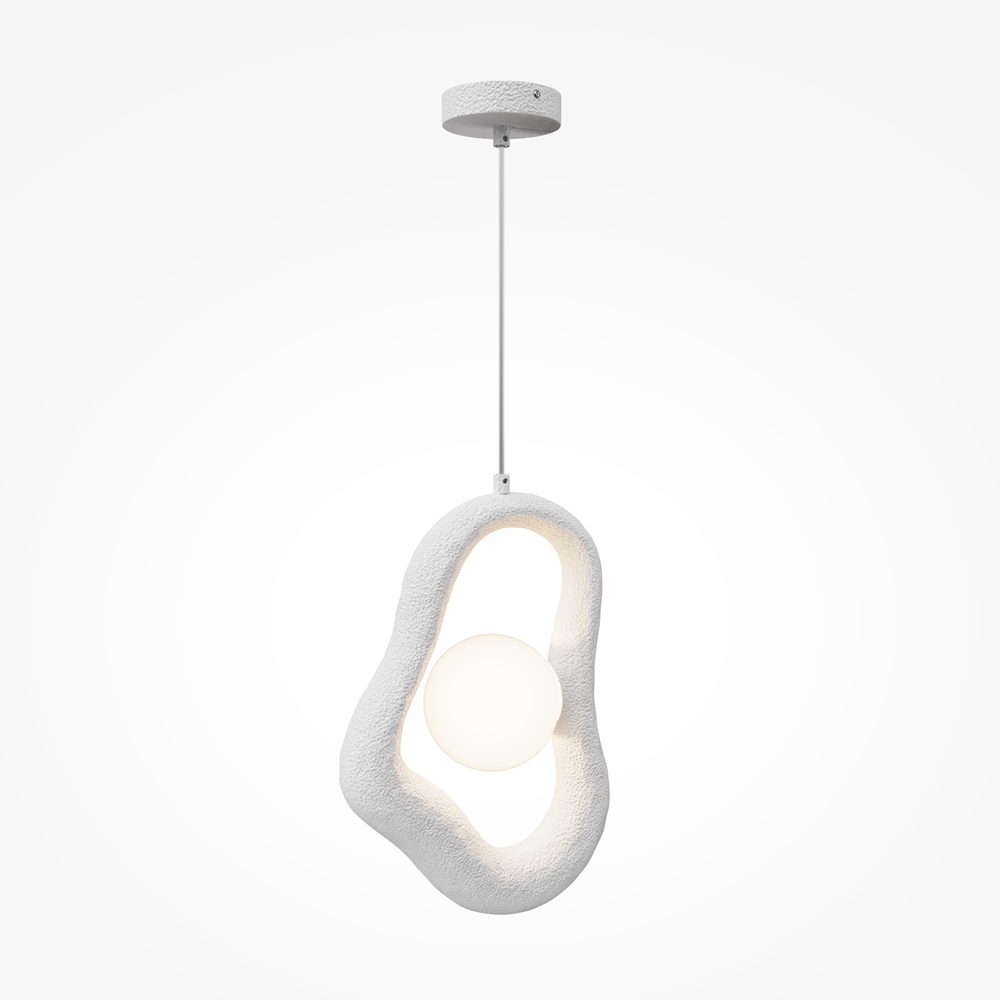 Suspension Opus — Galet Effet Béton suspension opus galet effet beton blanc