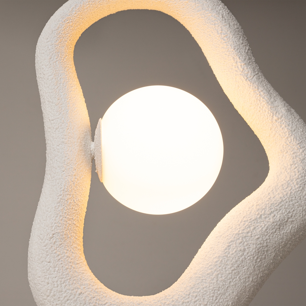 Suspension Opus — Galet Effet Béton suspension opus galet effet beton blanc