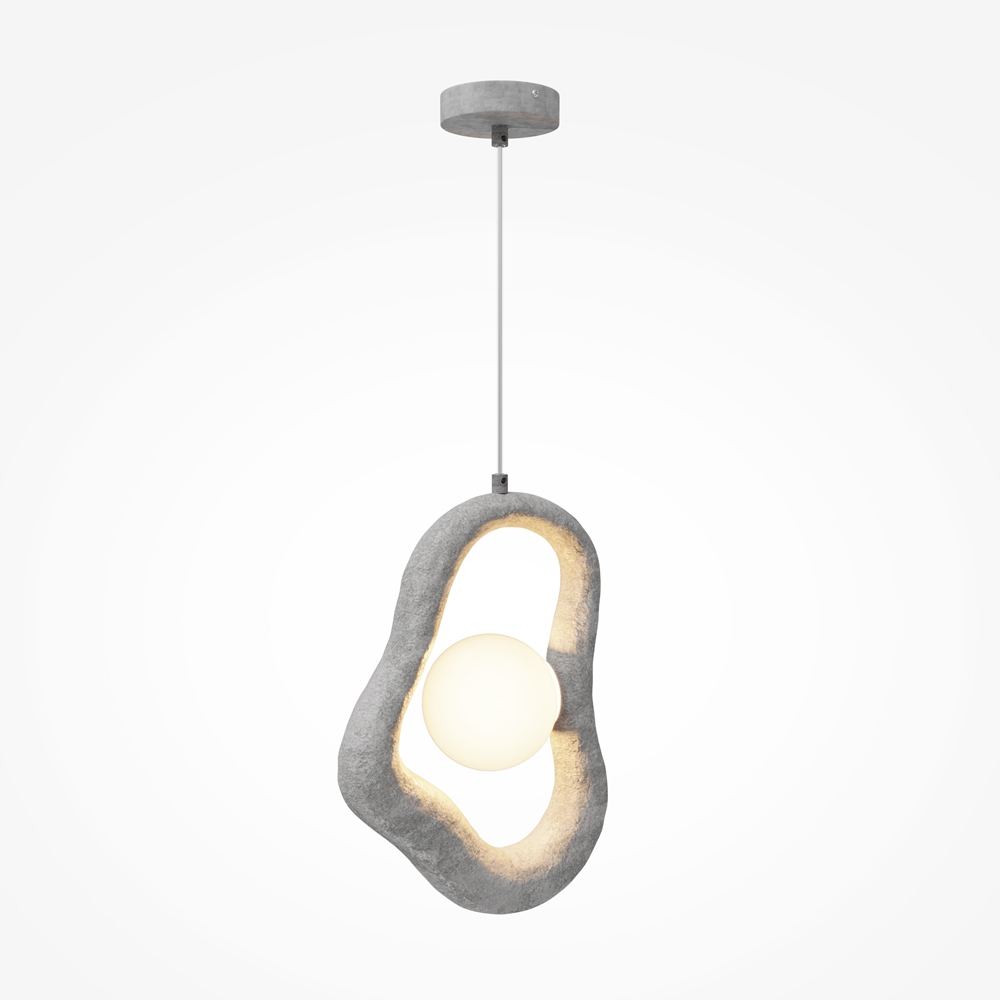 suspension opus galet effet beton gris