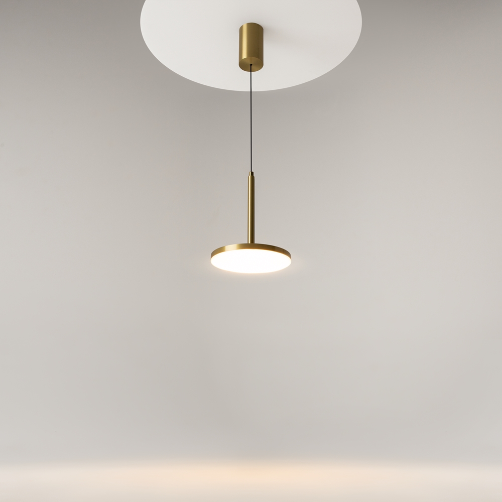 Suspension Plato — Disque Plat LED suspension plato disque plat led or