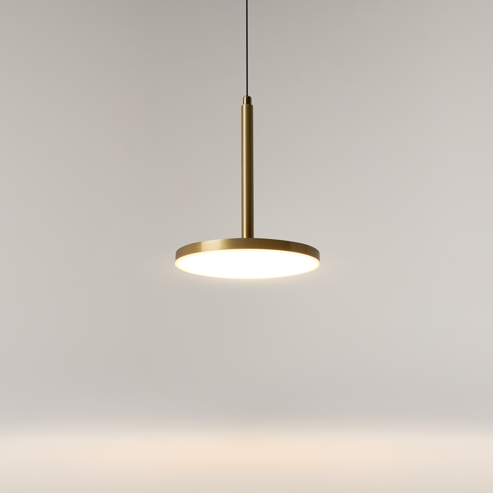 Suspension Plato — Disque Plat LED suspension plato disque plat led or