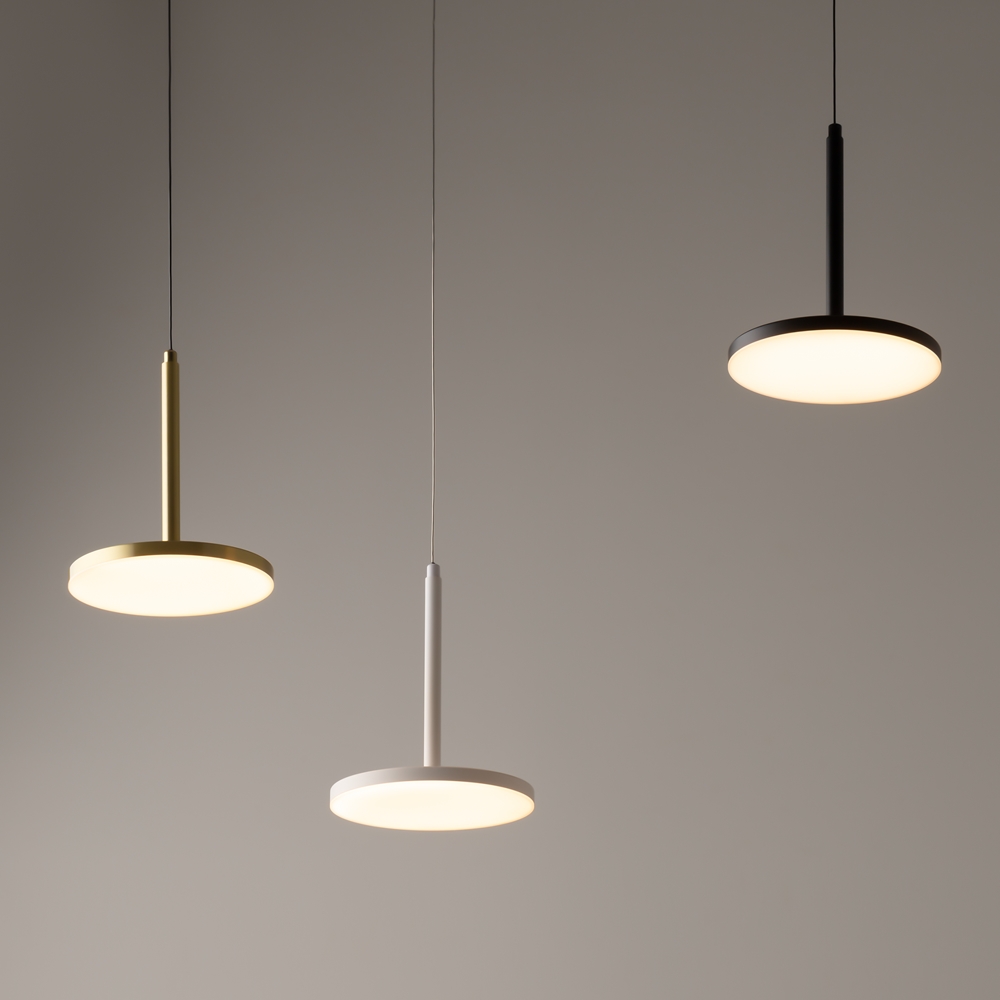 Suspension Plato — Disque Plat LED suspension plato disque plat led or