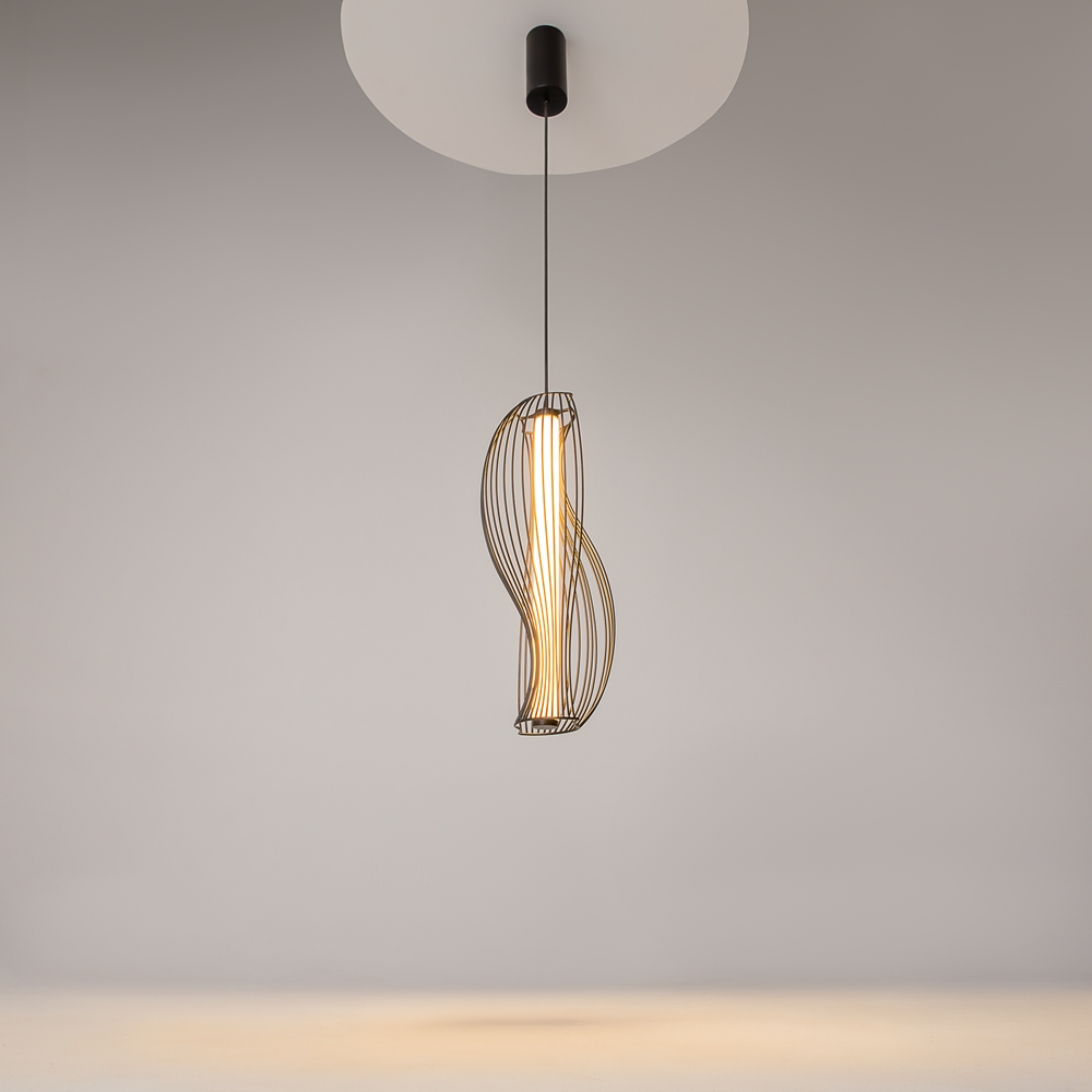 suspension cylindre acrylique