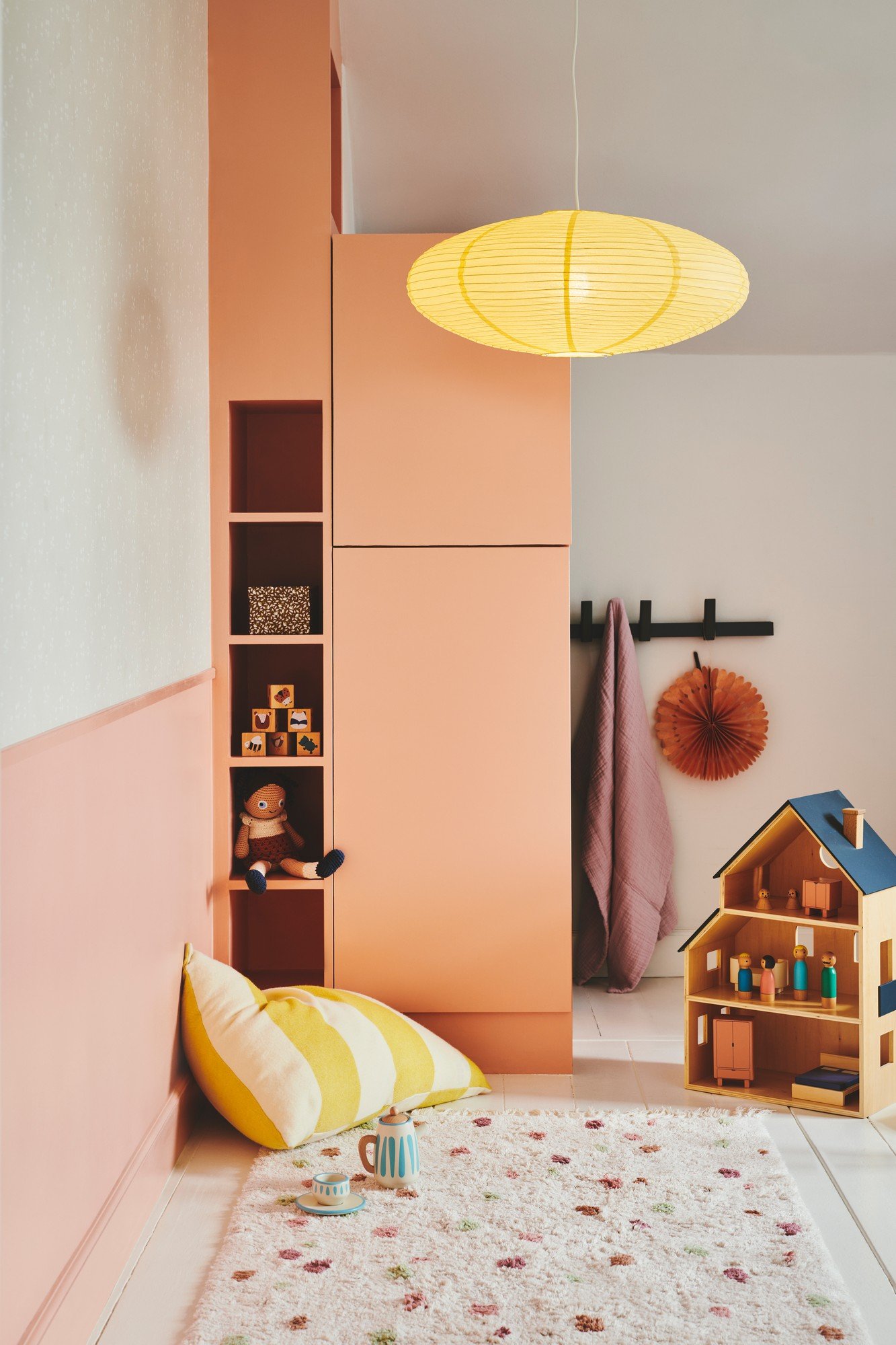 Suspension Villo 60 en papier par Nordlux suspension villo 60 papier jaune ambiance nordlux