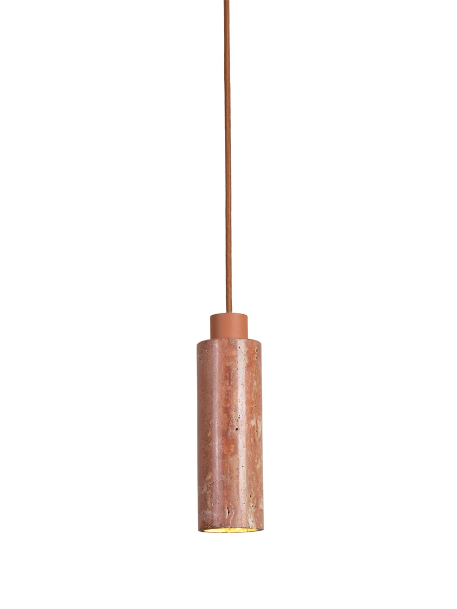 Suspension Tivoli — Cylindre Travertin
