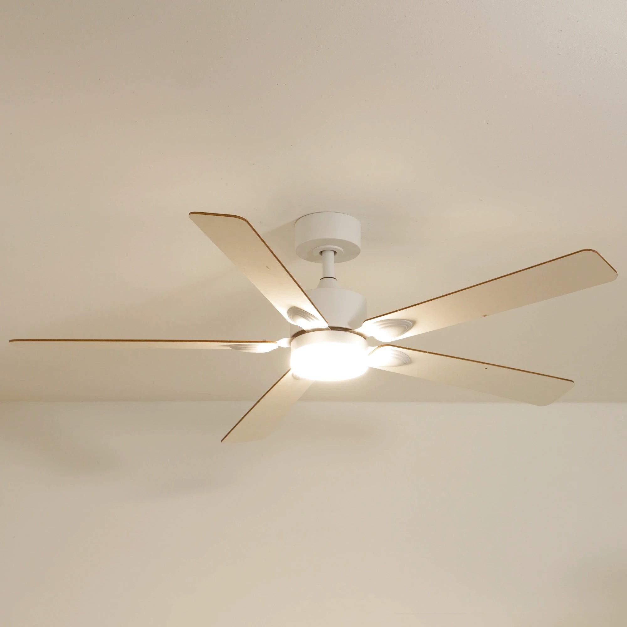 Ventilateur plafond mistral bois eclairage LED 141cm 1