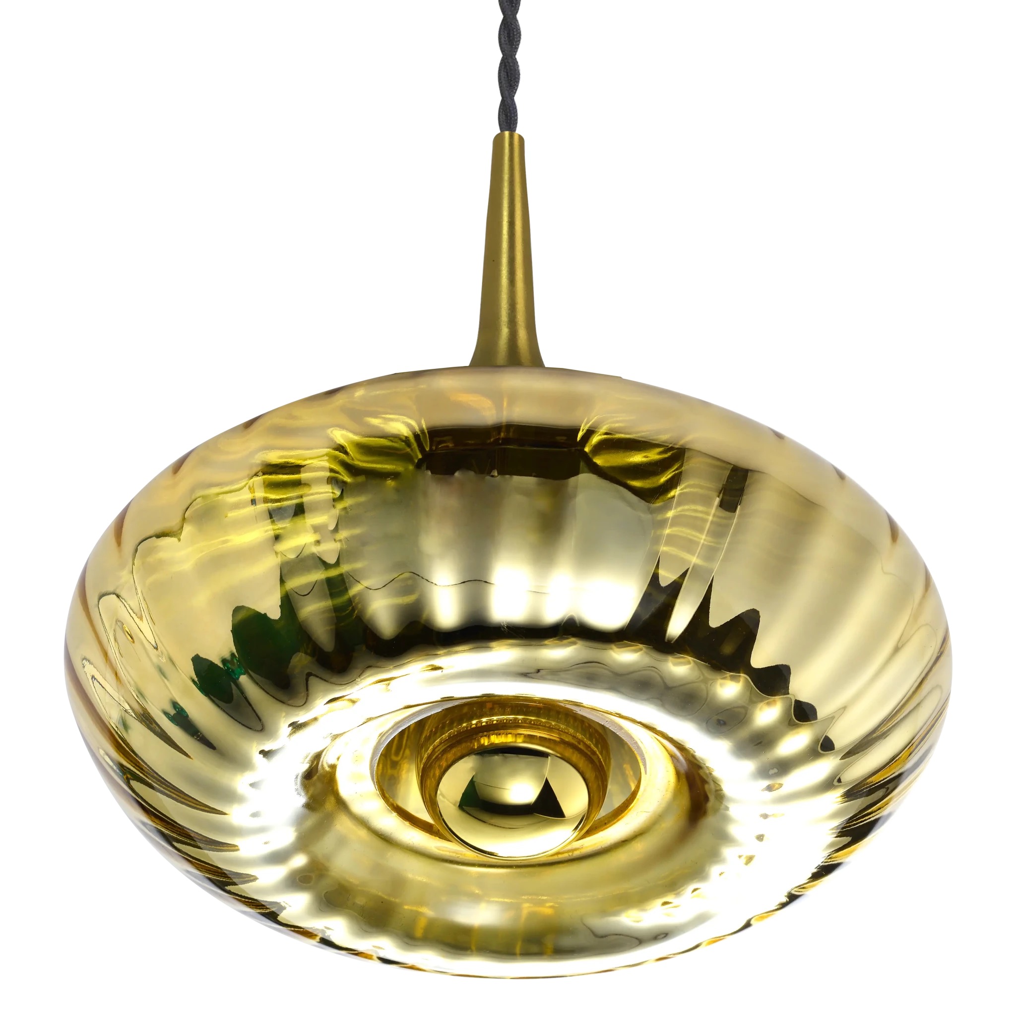 Suspension Grace Elements Lighting Or verrine Grace Elements Lighting verre soufflé
