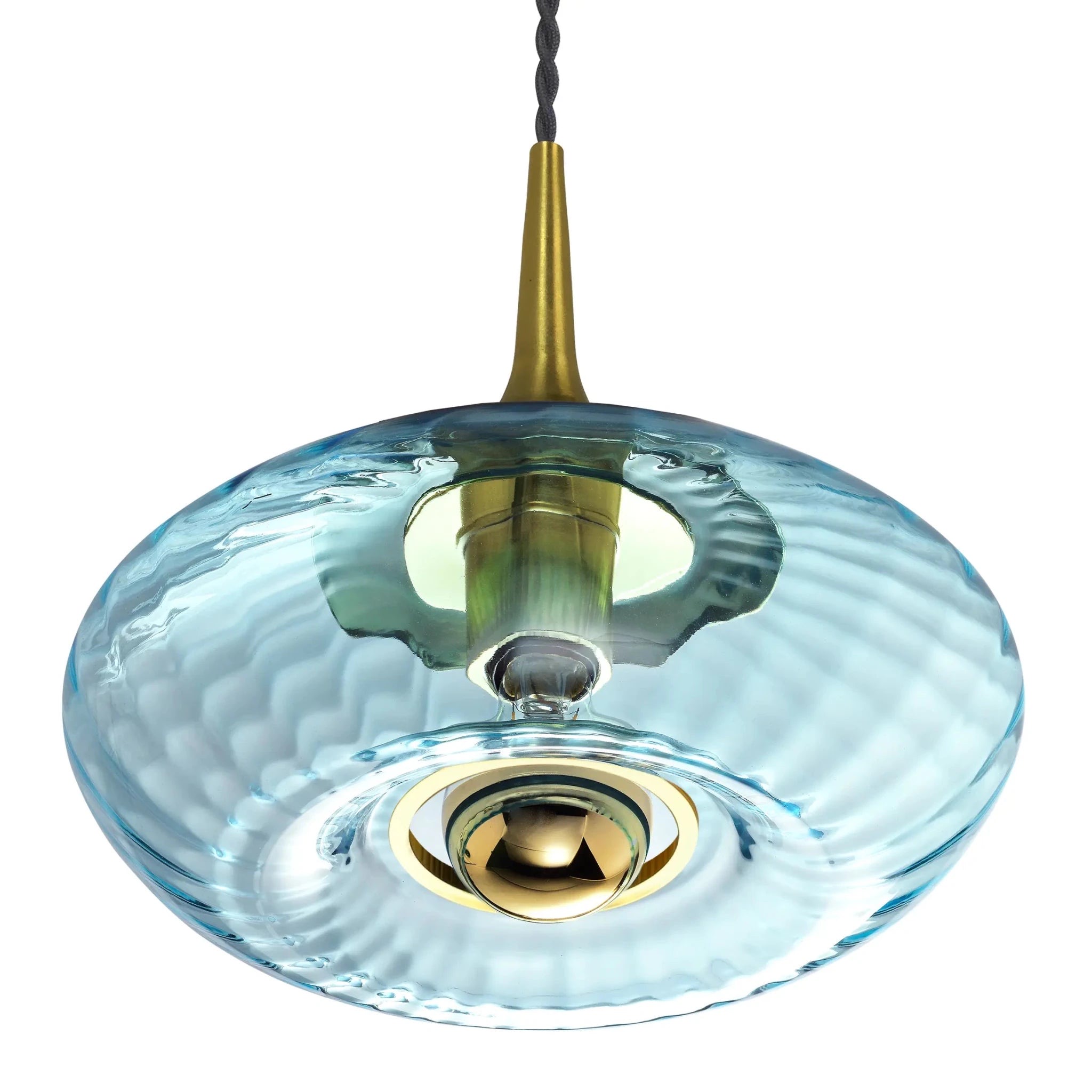 Suspension Grace Elements Lighting Aigue-Marine verrine Grace Elements Lighting verre soufflé
