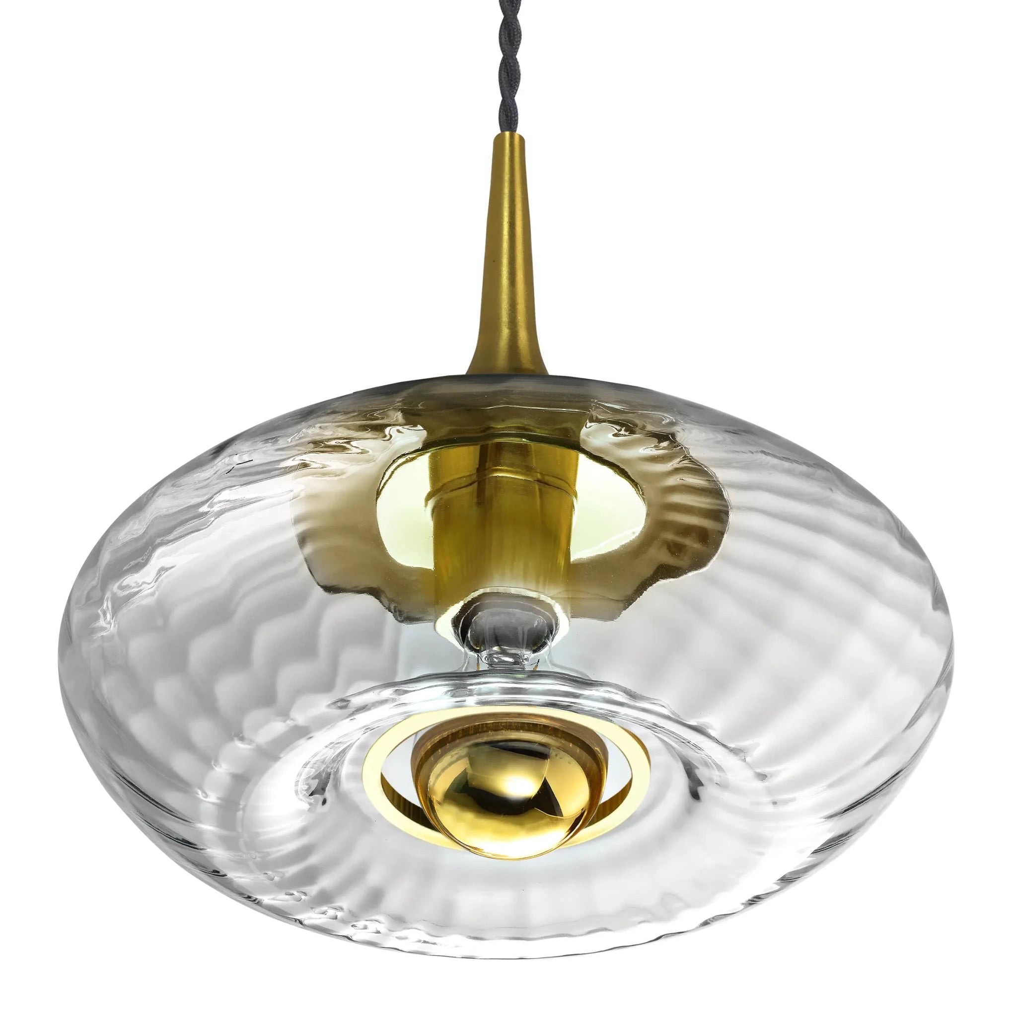 Suspension Grace Elements Lighting Diamant verrine Grace Elements Lighting verre soufflé