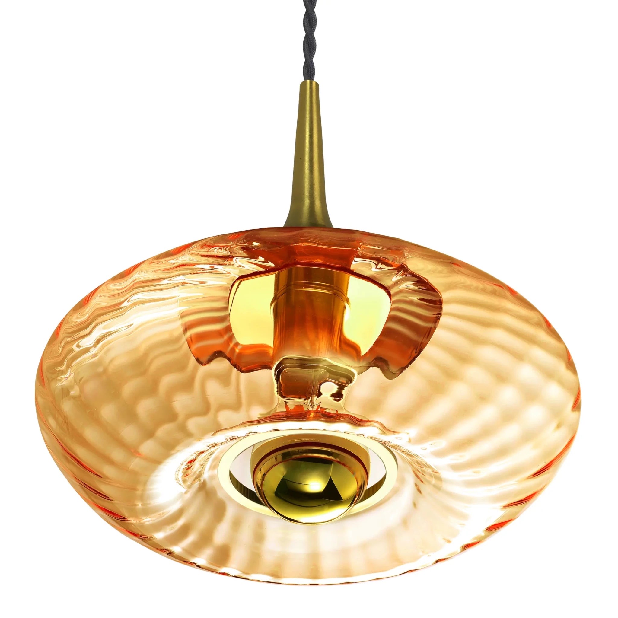 Suspension Grace Elements Lighting Topaze verrine Grace Elements Lighting verre soufflé