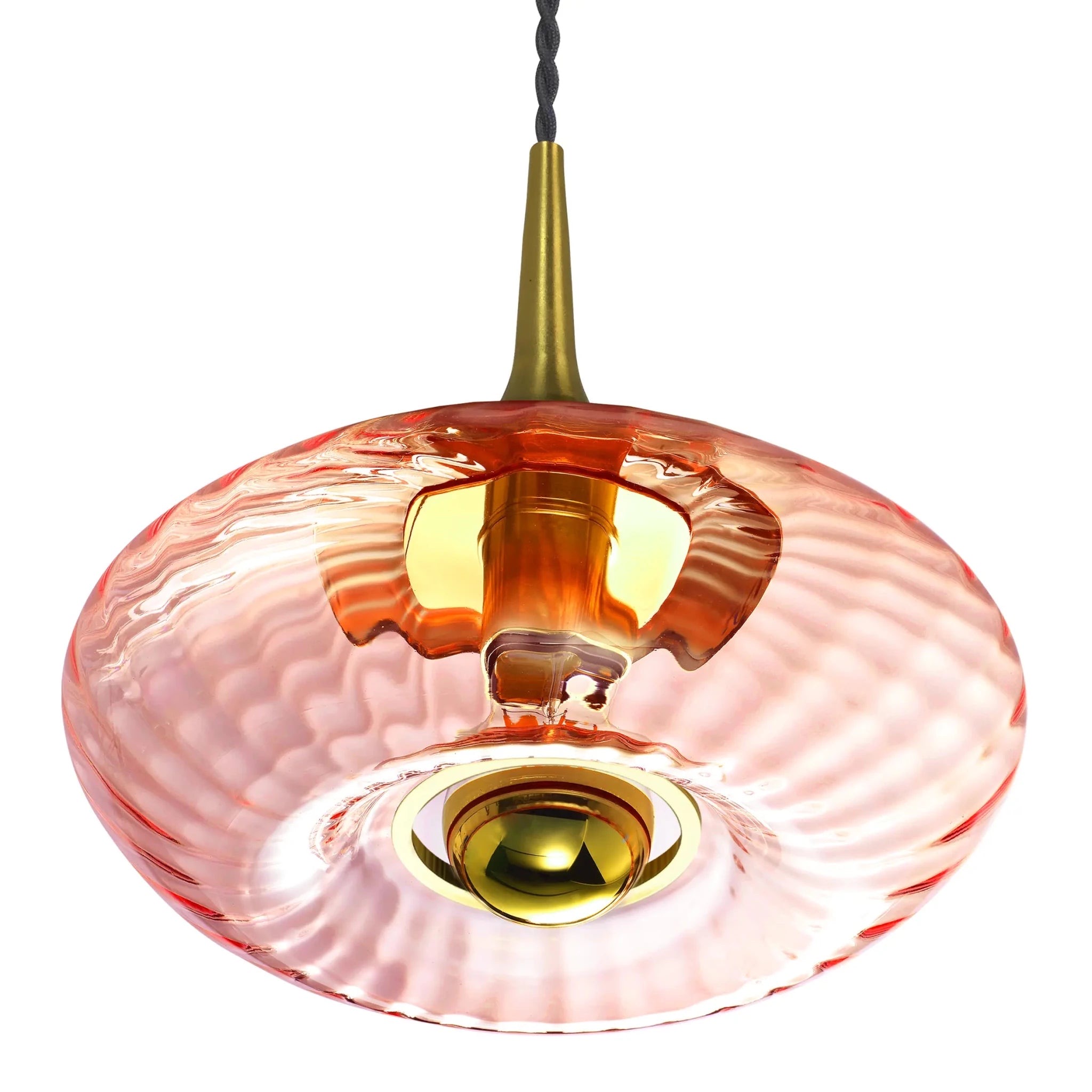Rose Spinelle verrine Grace Elements Lighting verre soufflé