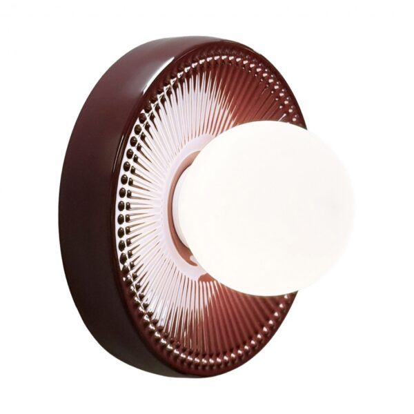 applique murale céramique Alicia Elements Lighting aubergine