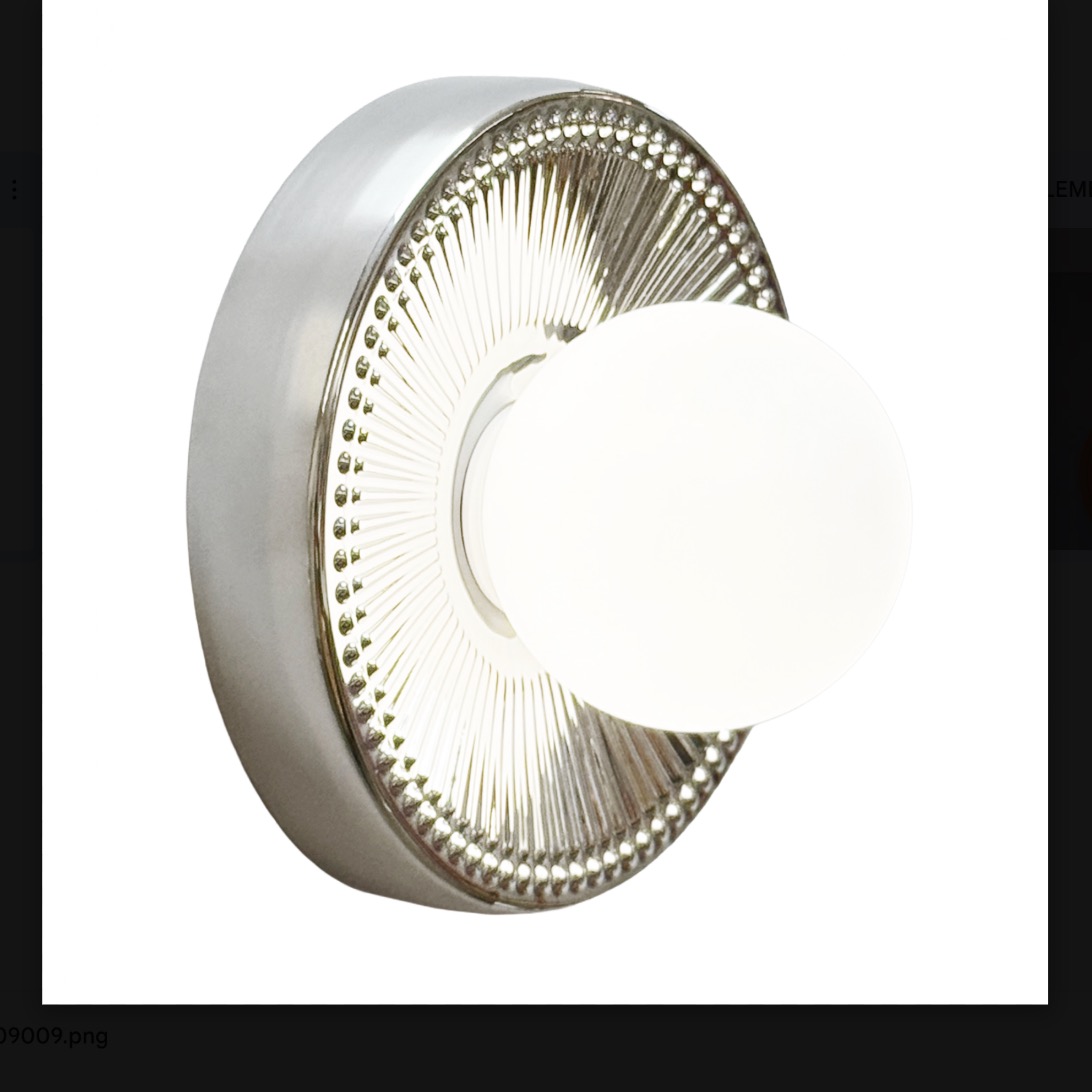 Applique Alicia Elements Lighting applique murale céramique Alicia Elements Lighting chrome