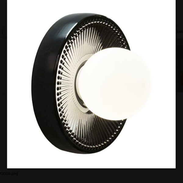 applique murale céramique Alicia Elements Lighting noir