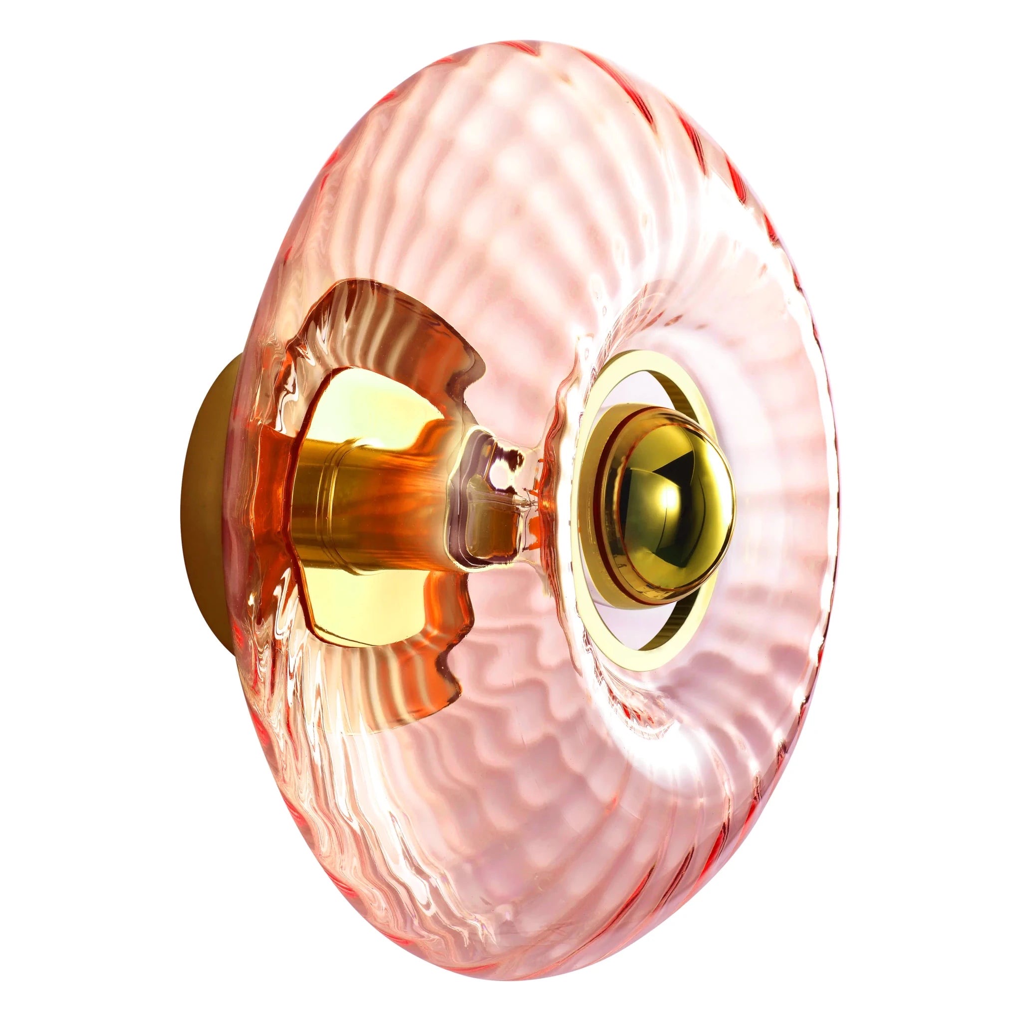 Rose Spinelle verrine Grace Elements Lighting verre soufflé