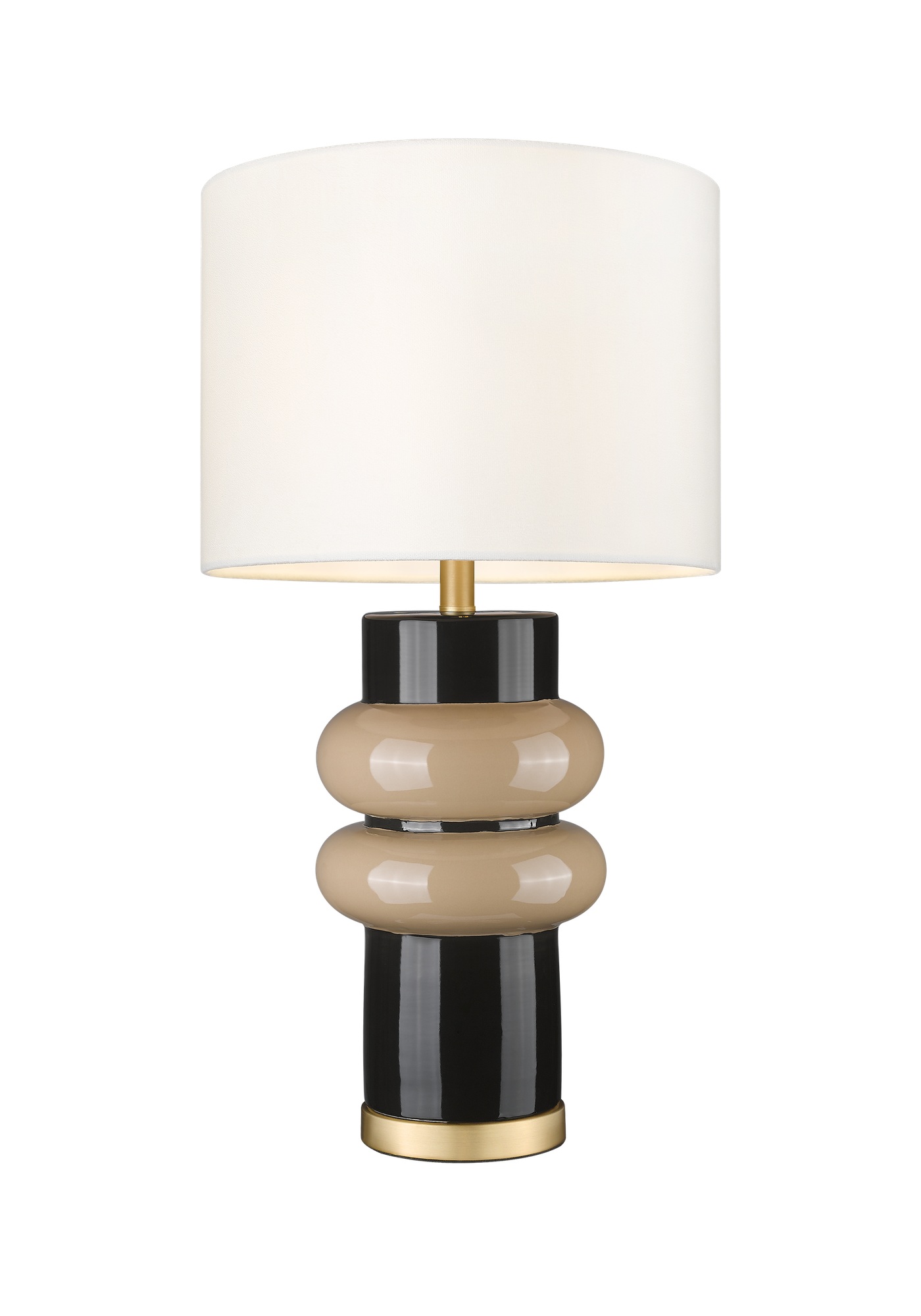 Lampe à Poser Ascot — Base Cannelée Bicolore