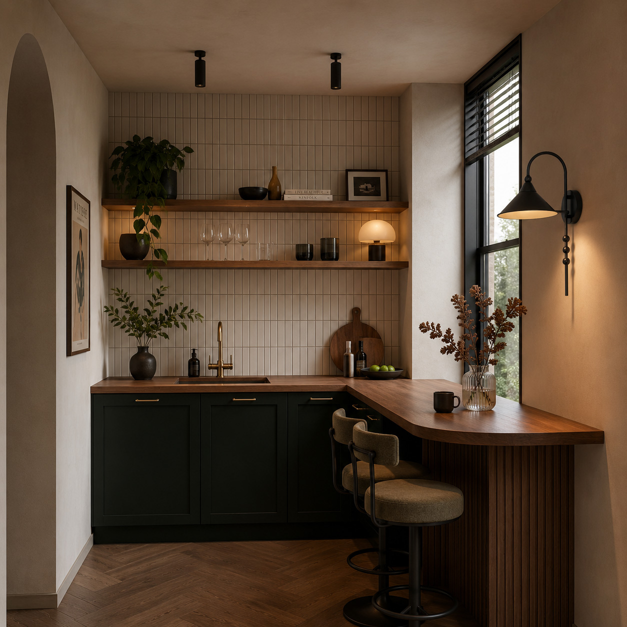 Applique Ashford — Abat-Jour Conique en situation