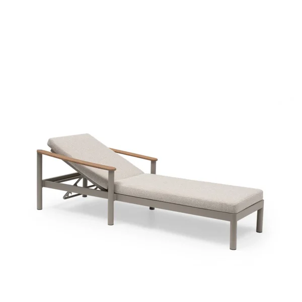 bain de soleil accoudoirs bois