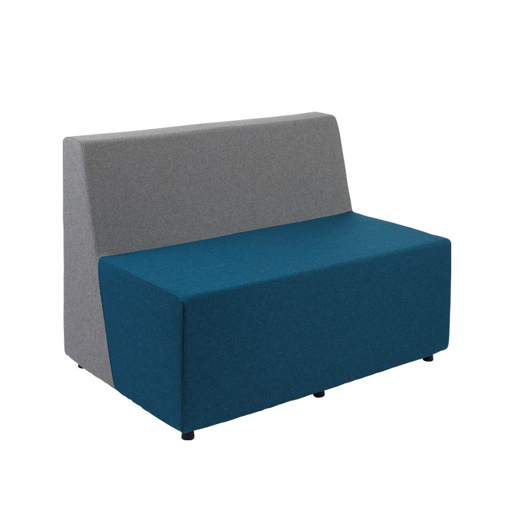 Banquette accueil bicolore 2 places