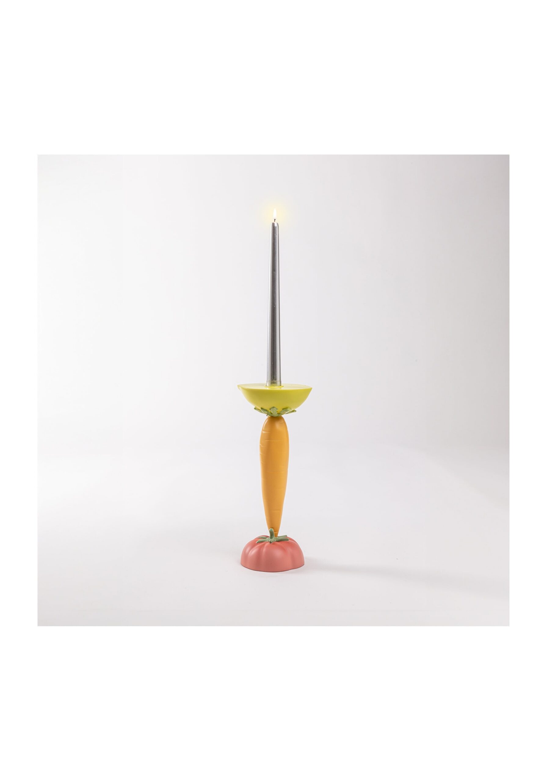 Bougeoir Carotte Vitamin en Résine par Seletti bougeoir carotte design Vitamin Seletti