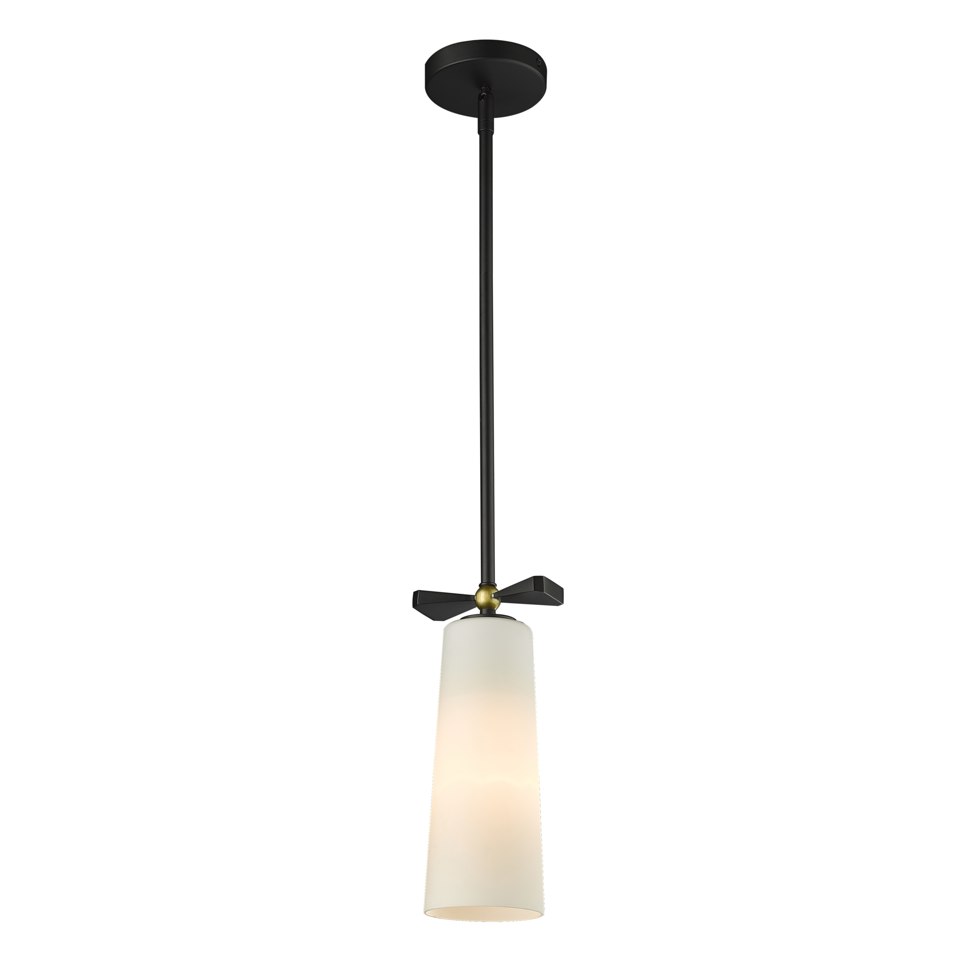 Suspension Bow — Nœud Papillon et Verre Dépoli par Cosmolight Suspension Bow — Nœud Papillon et Verre Dépoli en situation