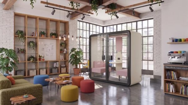 Cabine acoustique 2 personnes Nook Duo en situation dans un open space