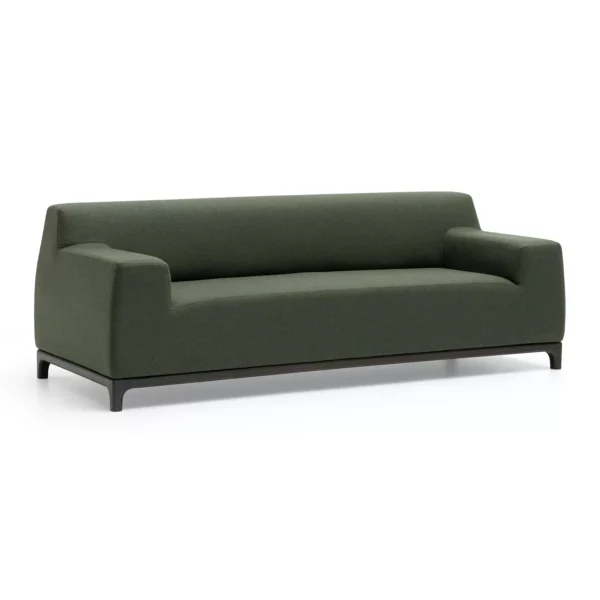 canapé contemporain bois arrondi - vue 2
