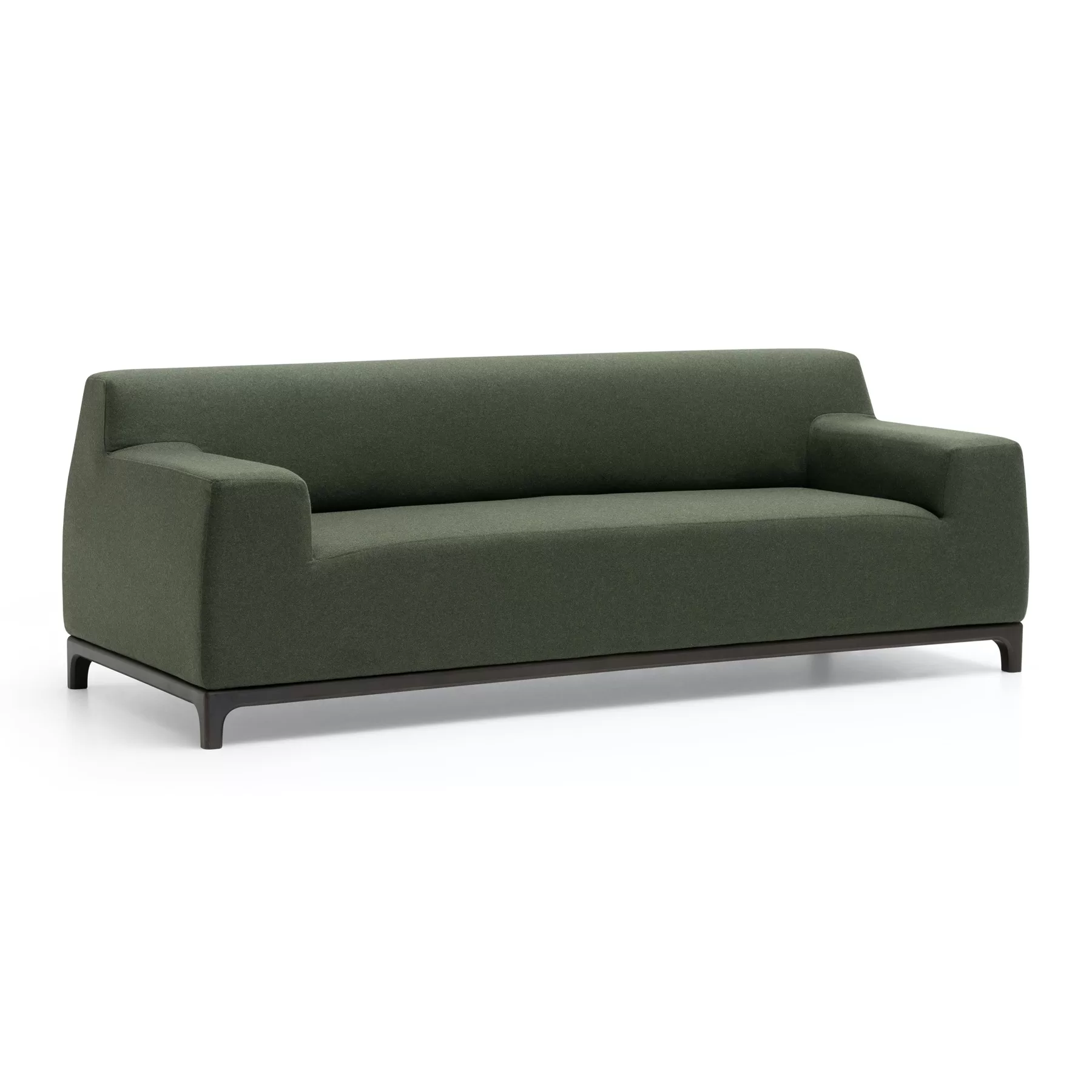 canapé contemporain bois arrondi - vue 2