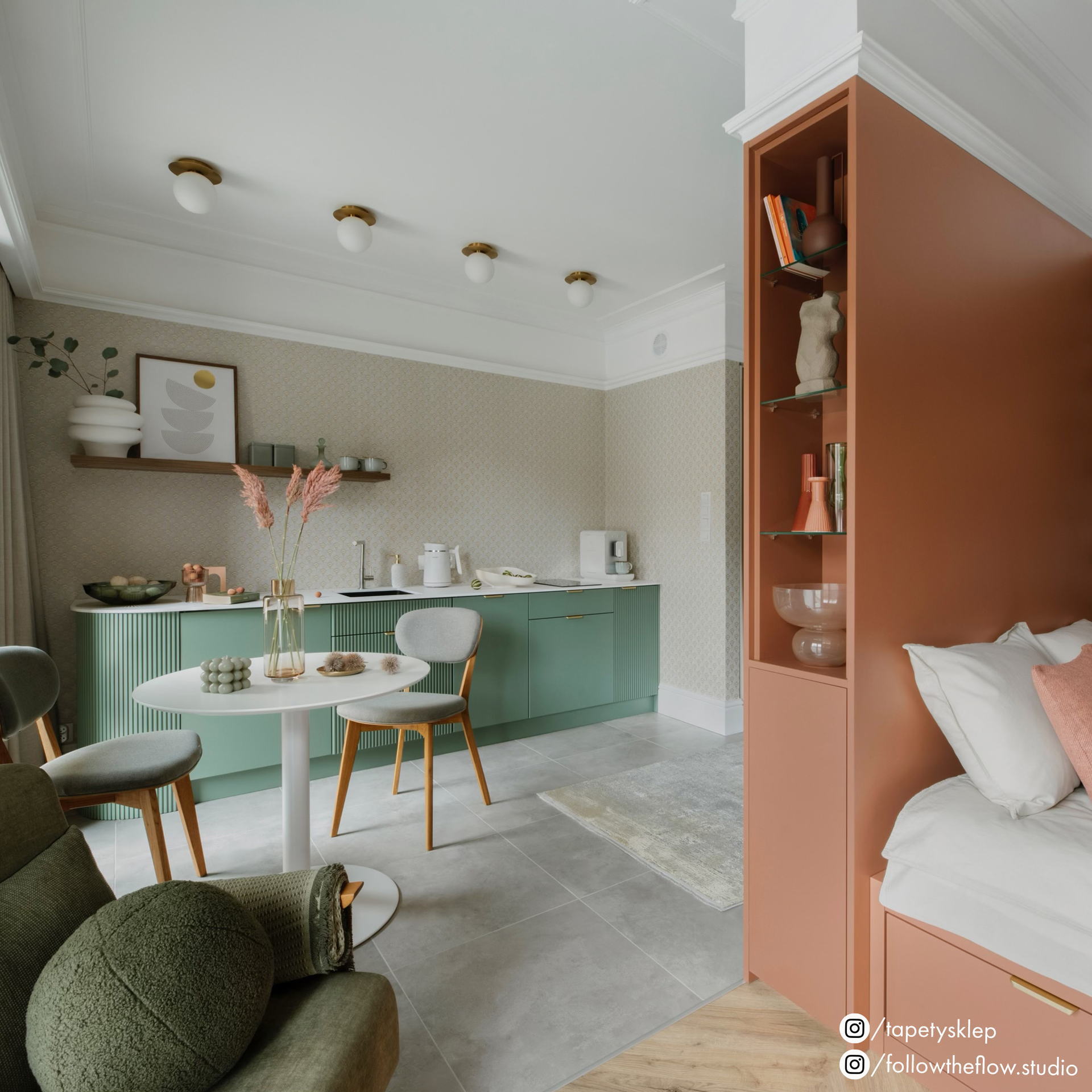 Applique Cape Town — Disque et Globe en situation