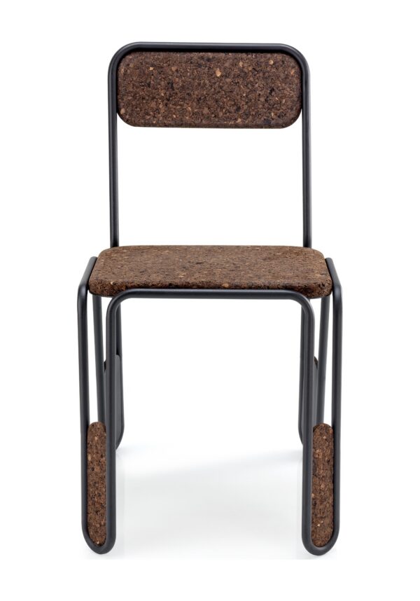 chaise falca liège noir