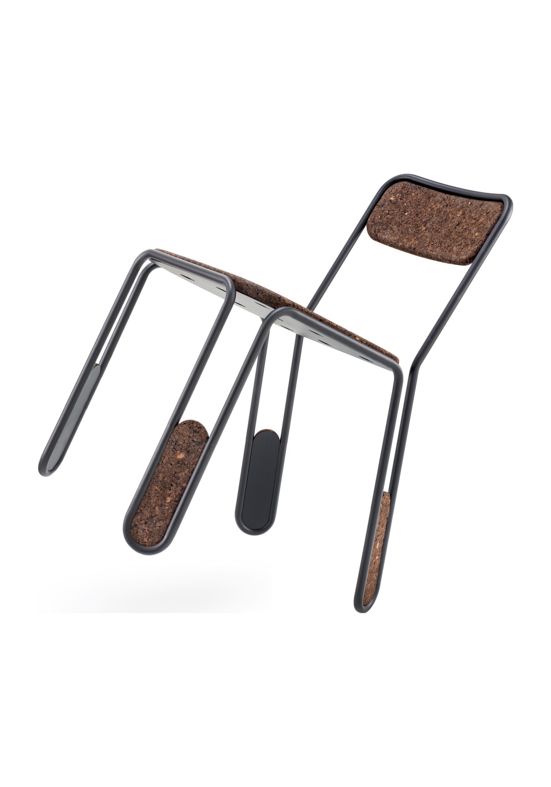 chaise falca liège noir