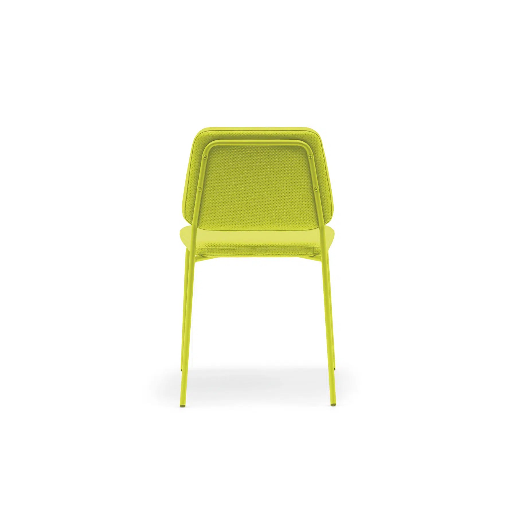 Chaise Jade — vue d'angle, structure métal en deux traits