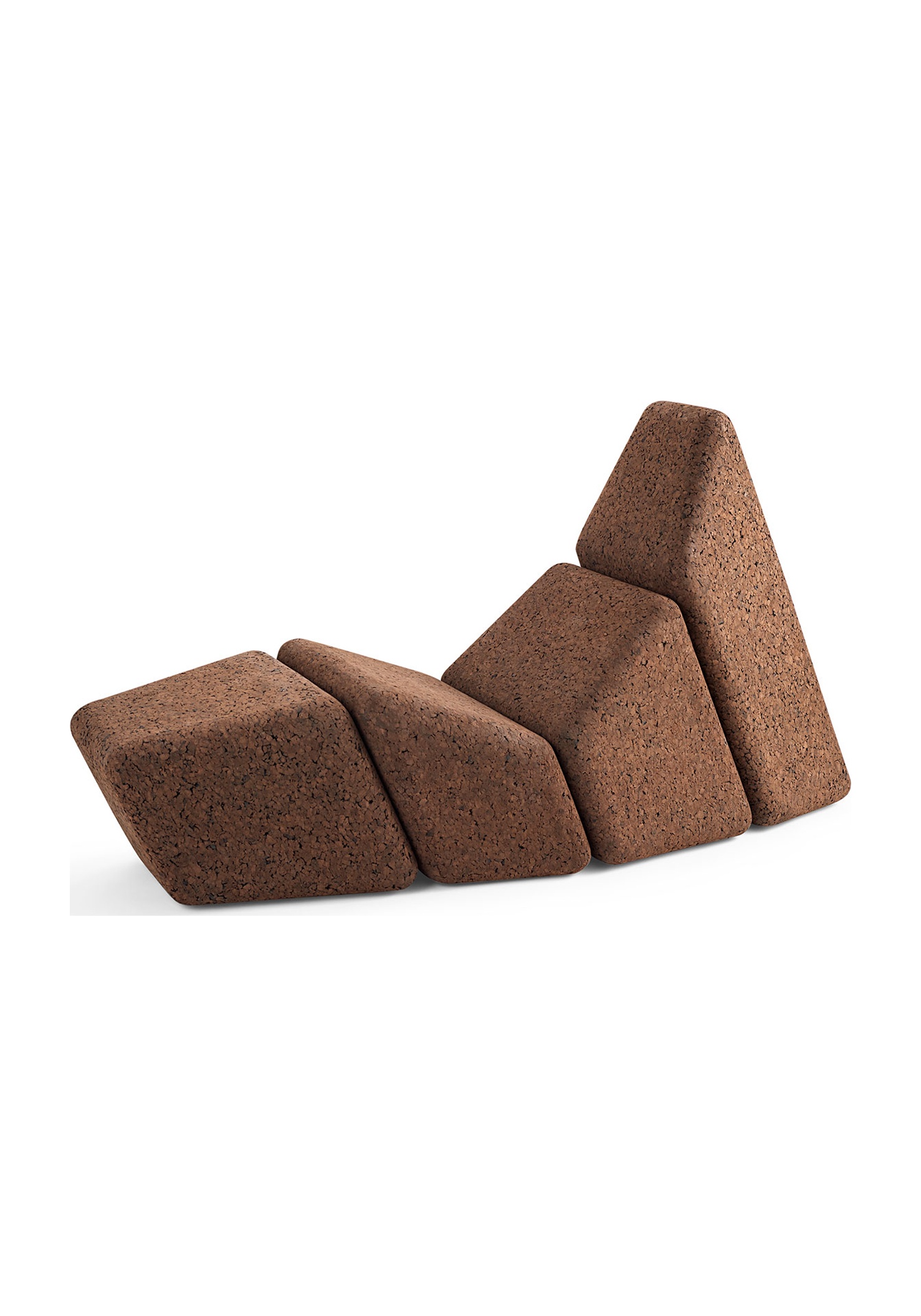 chaise longue cacao liège noir