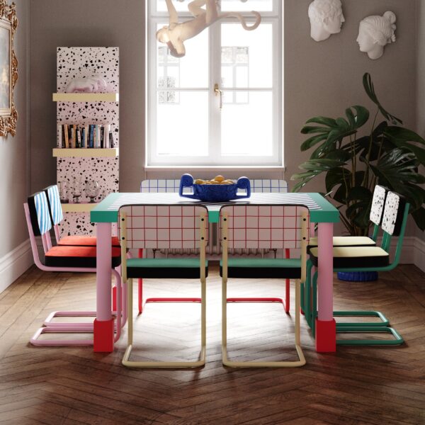 chaise colorée design seletti en situation