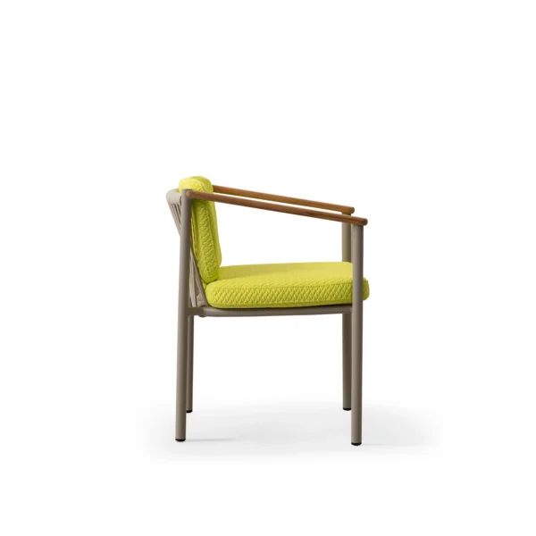 chaise terrasse aluminium laqué confort - vue 2