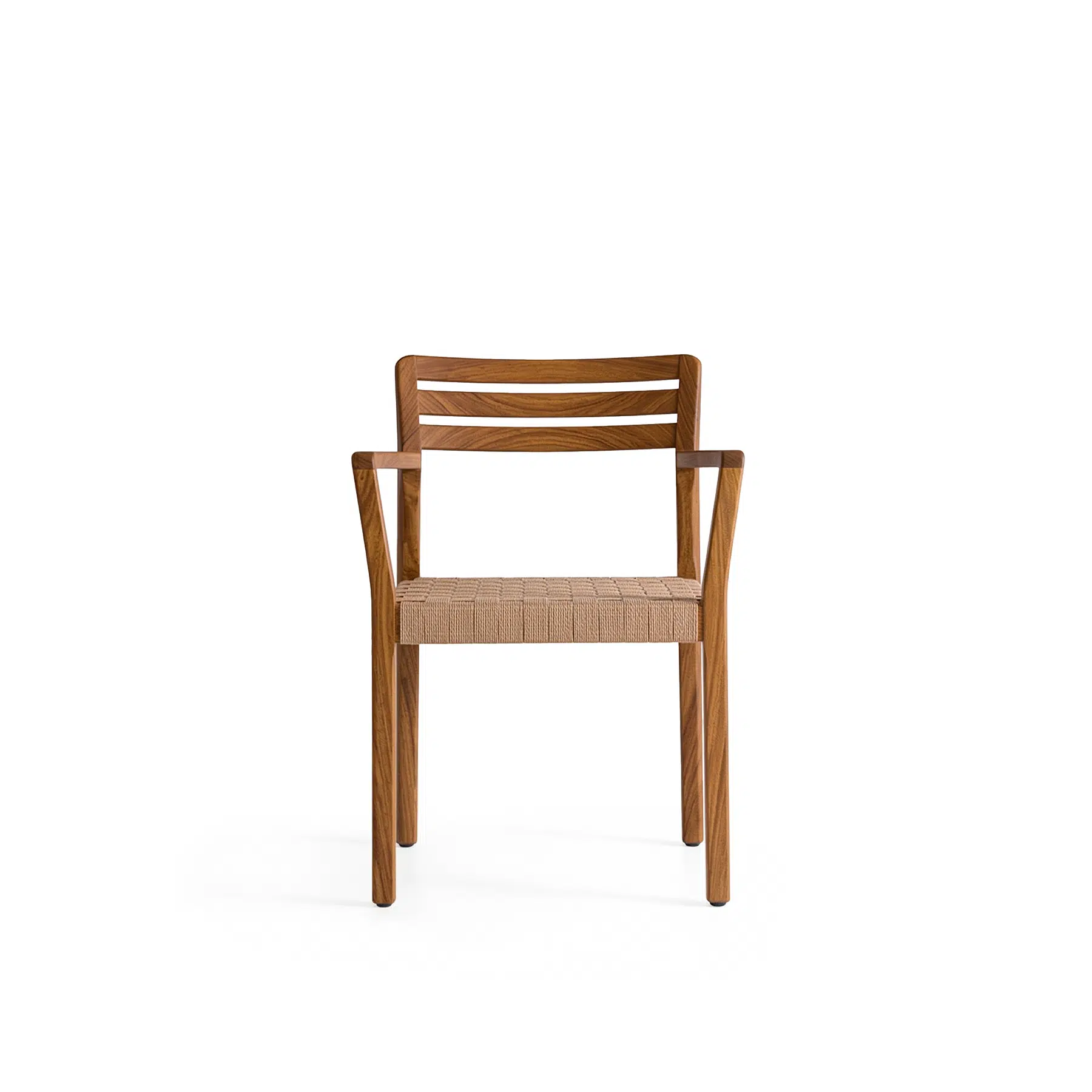 chaise terrasse cannage tressé main - vue 2