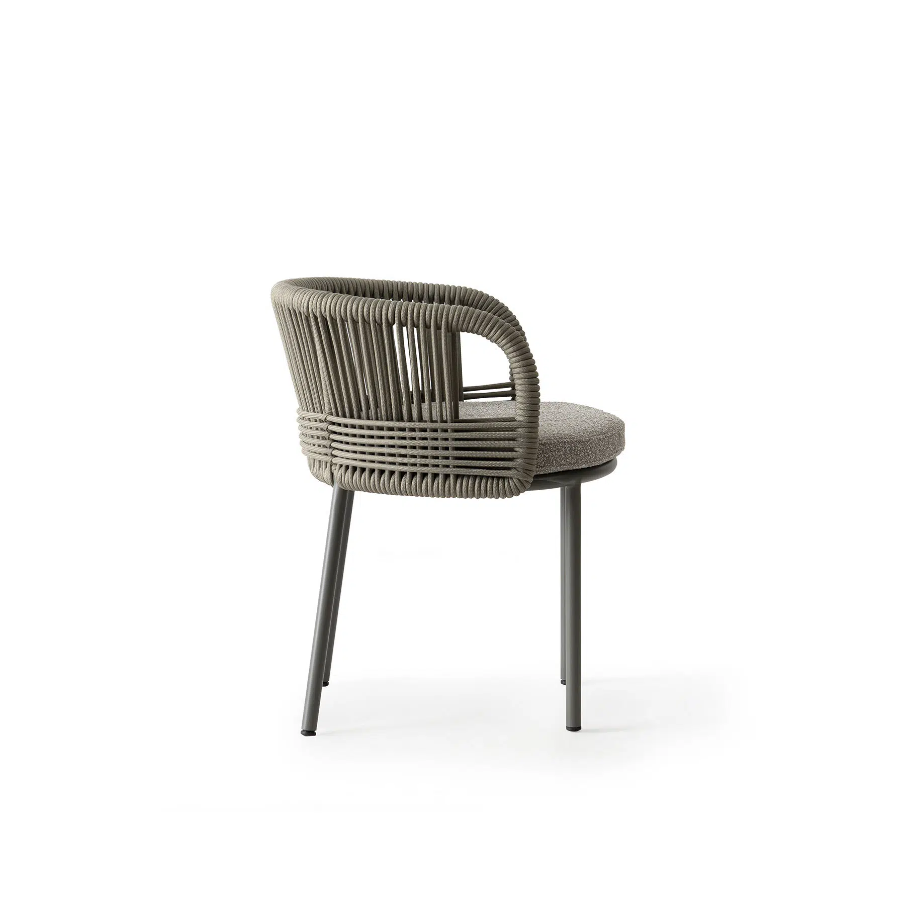 Chaise Terrasse Corde Tressée et Dossier Enveloppant chaise terrasse corde tressée - vue 3