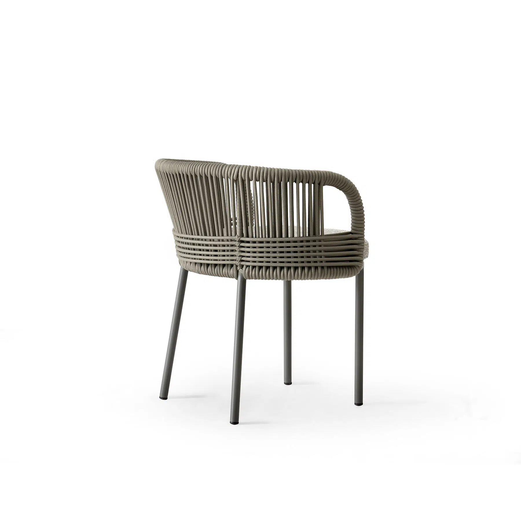 Chaise Terrasse Corde Tressée et Dossier Enveloppant chaise terrasse corde tressée - vue 4