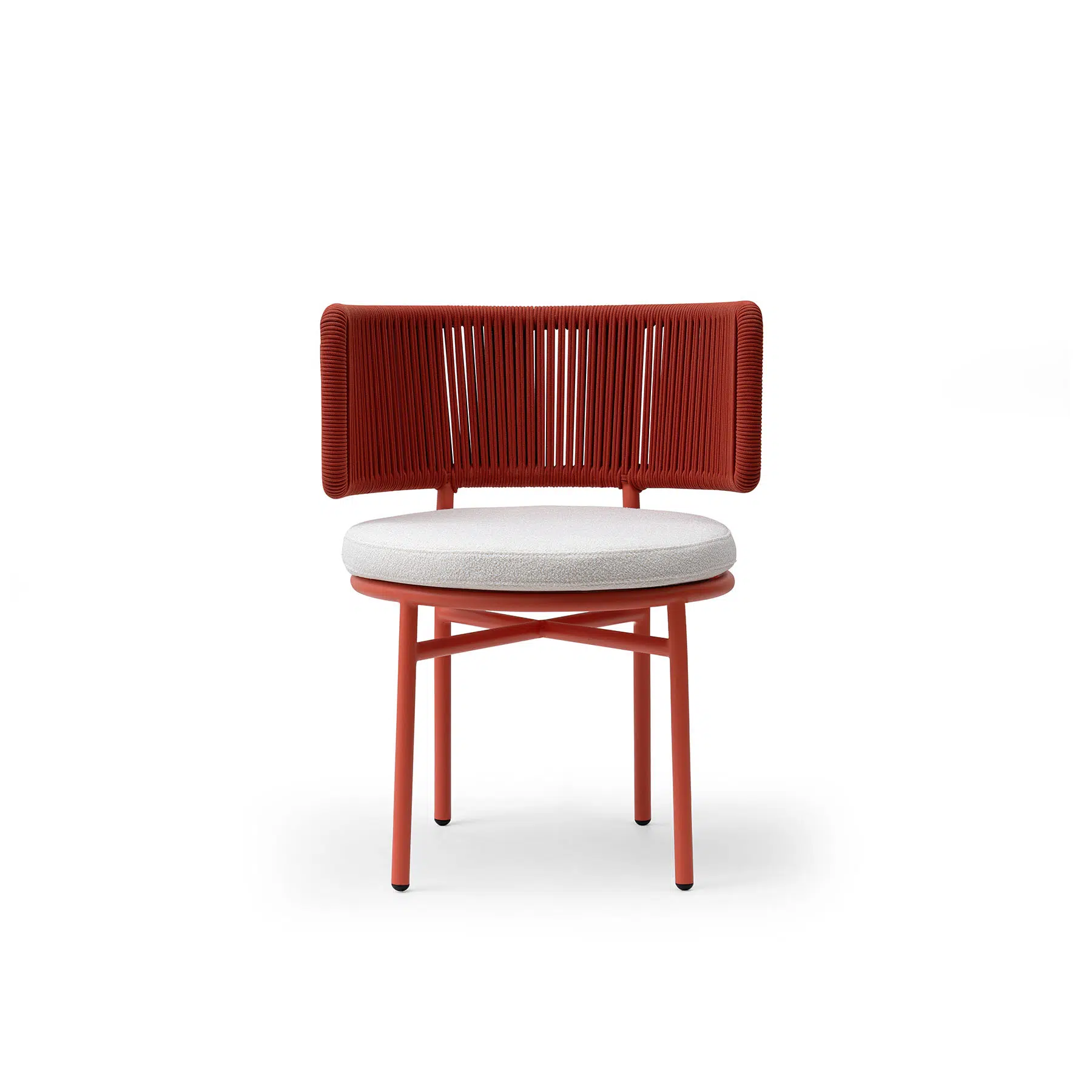 chaise terrasse dossier semi-circulaire