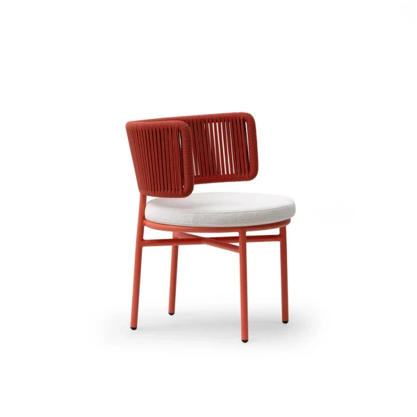 chaise terrasse dossier semi-circulaire - vue 2