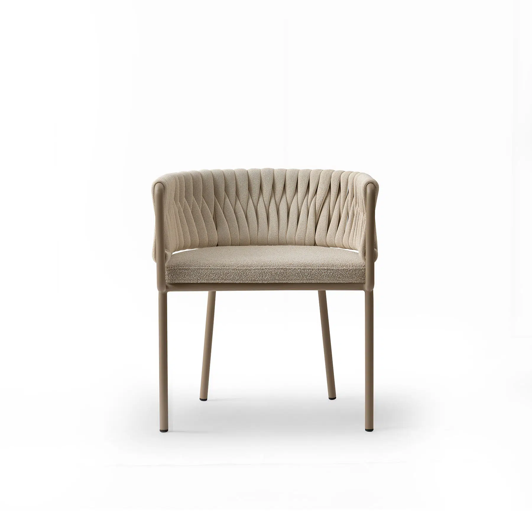 chaise terrasse maille tressée élégante